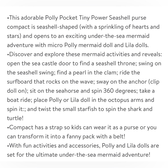 Polly Pocket Tiny Power Seashell Purse. - Picture 16 of 16